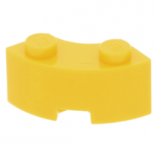 LEGO kocka 2x2 íves sarok, sárga (85080)